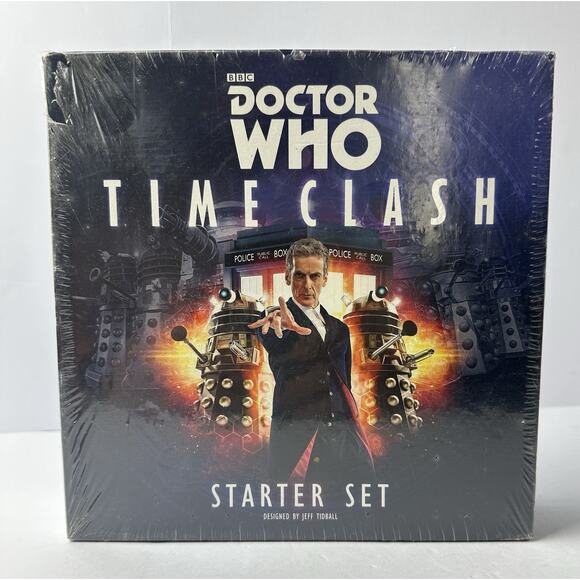DOCTOR WHO Time Clash Starter Set. A Cubicle 7 Game ** Small Holes In Seal** - Picture 1 of 9
